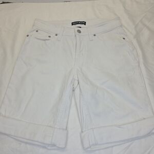 White Denim Shorts